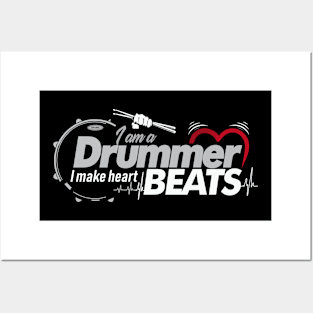 I am a drummer Posters and Art